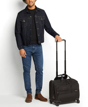 Load image into Gallery viewer, Alpha - Softside Deluxe 4 Wheeled Laptop Case Brief