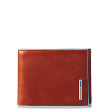 Load image into Gallery viewer, Blue Square - Men's Wallet with Coin Case and ID (5886080188580) (5942448357540)