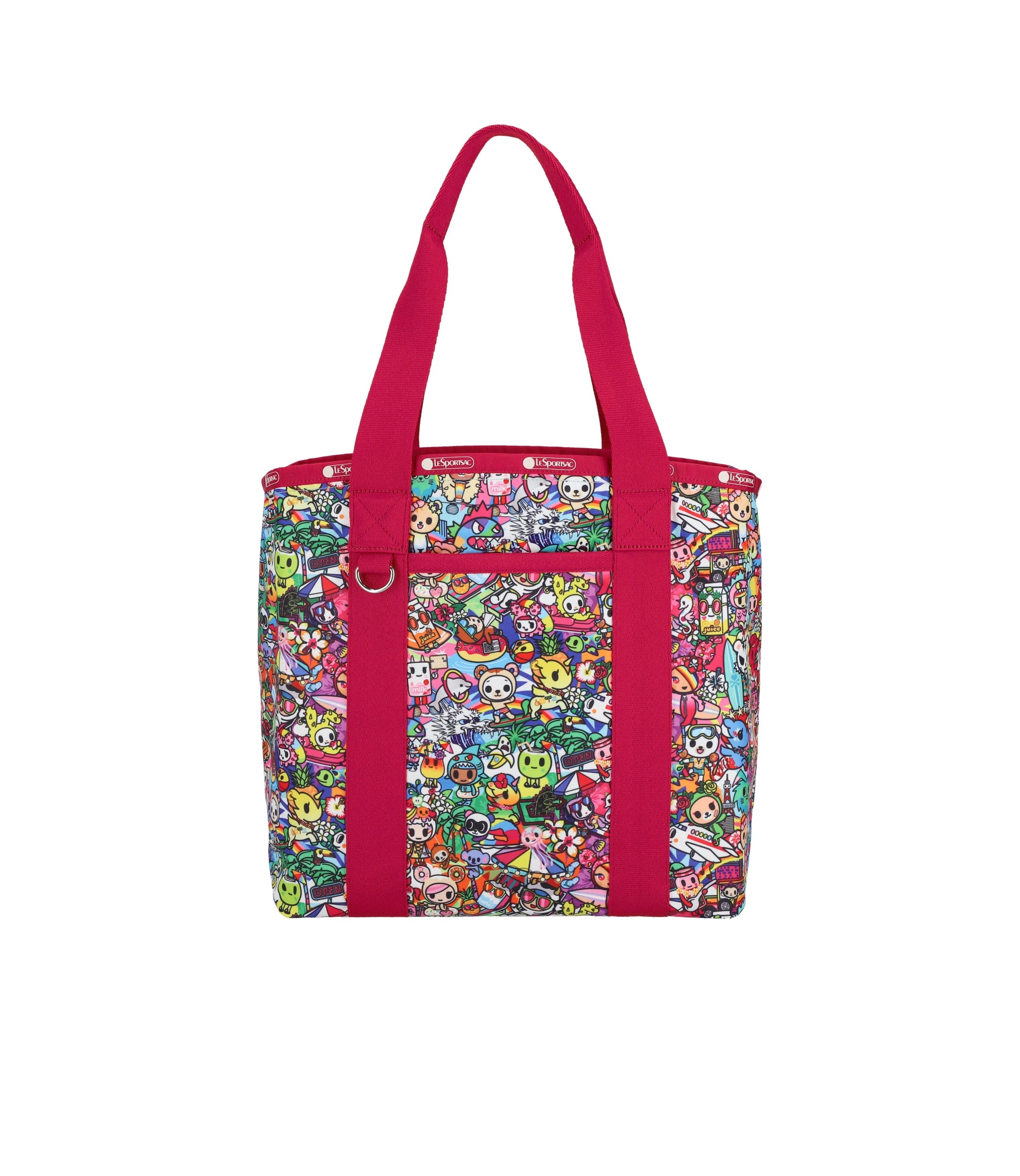 SALE ! ☆US LeSportsacA.I.R. \"HAPPY \" TRIPLETROUBLETOTE Market Tote - Navy Bandana Embroidery – LeSportsac